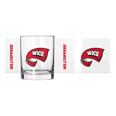 Western Kentucky 14oz Gameday Rocks Glass