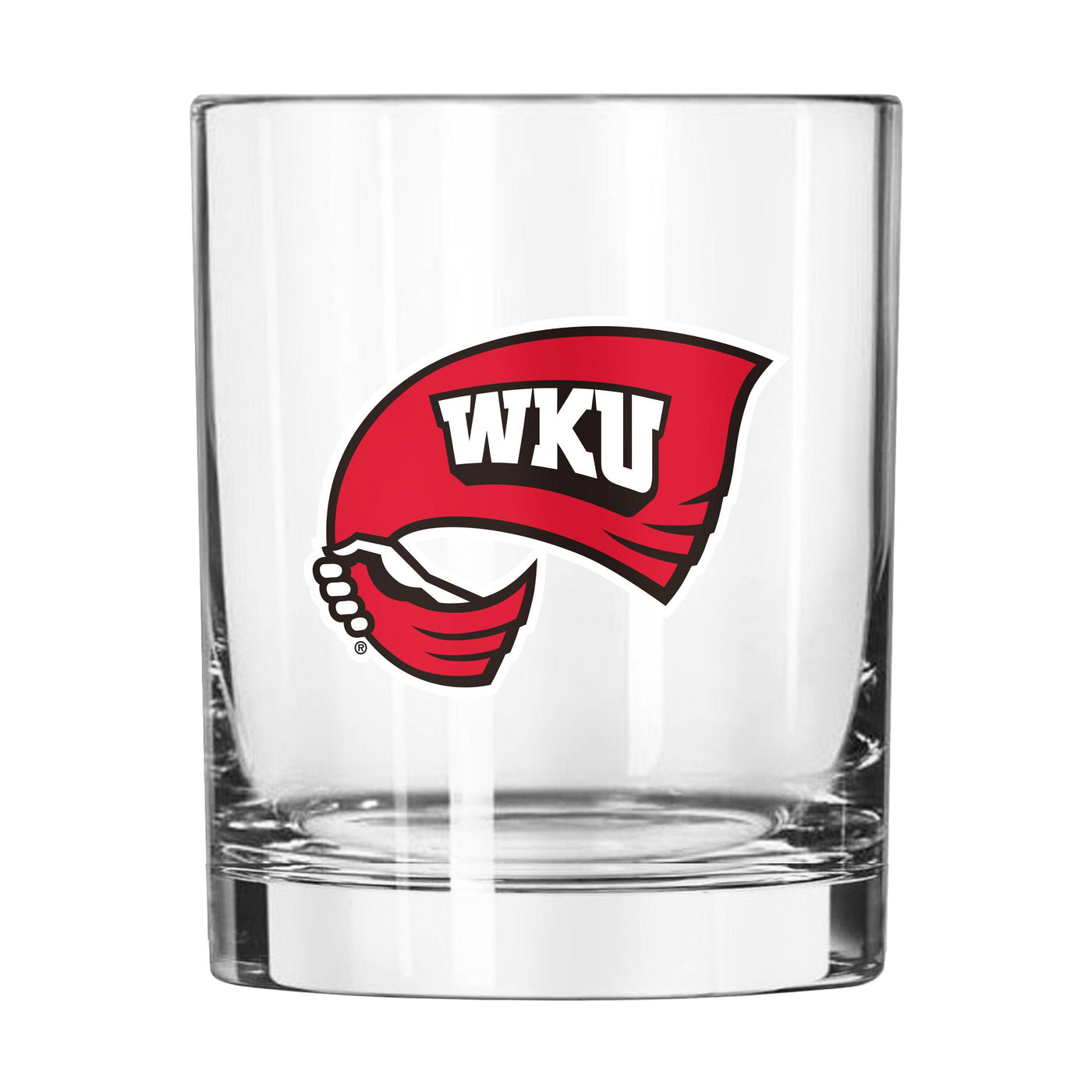 Western Kentucky 14oz Gameday Rocks Glass