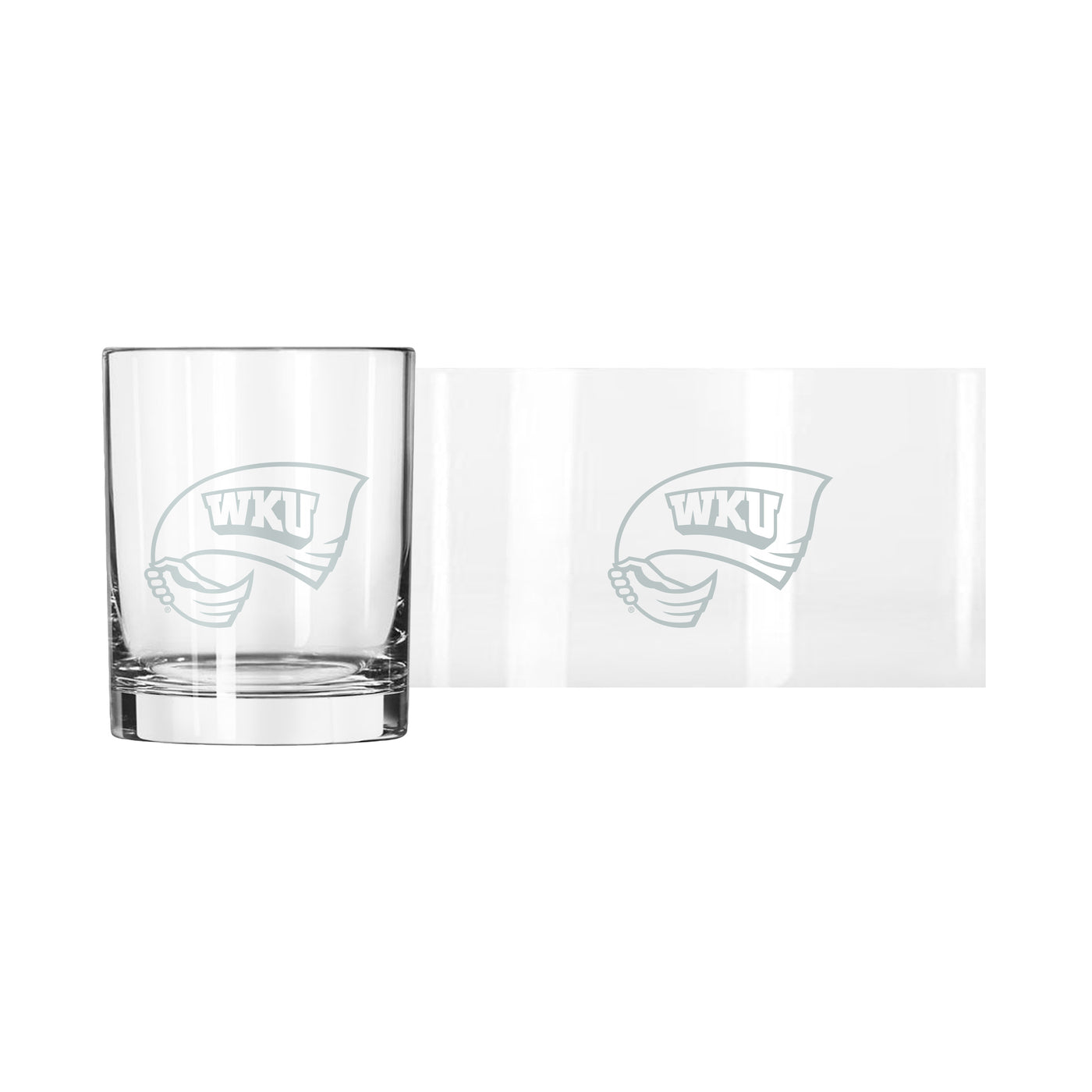 Western Kentucky 14oz Frost Rocks Glass