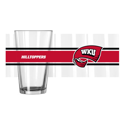 Western Kentucky 16oz Stripe Pint Glass