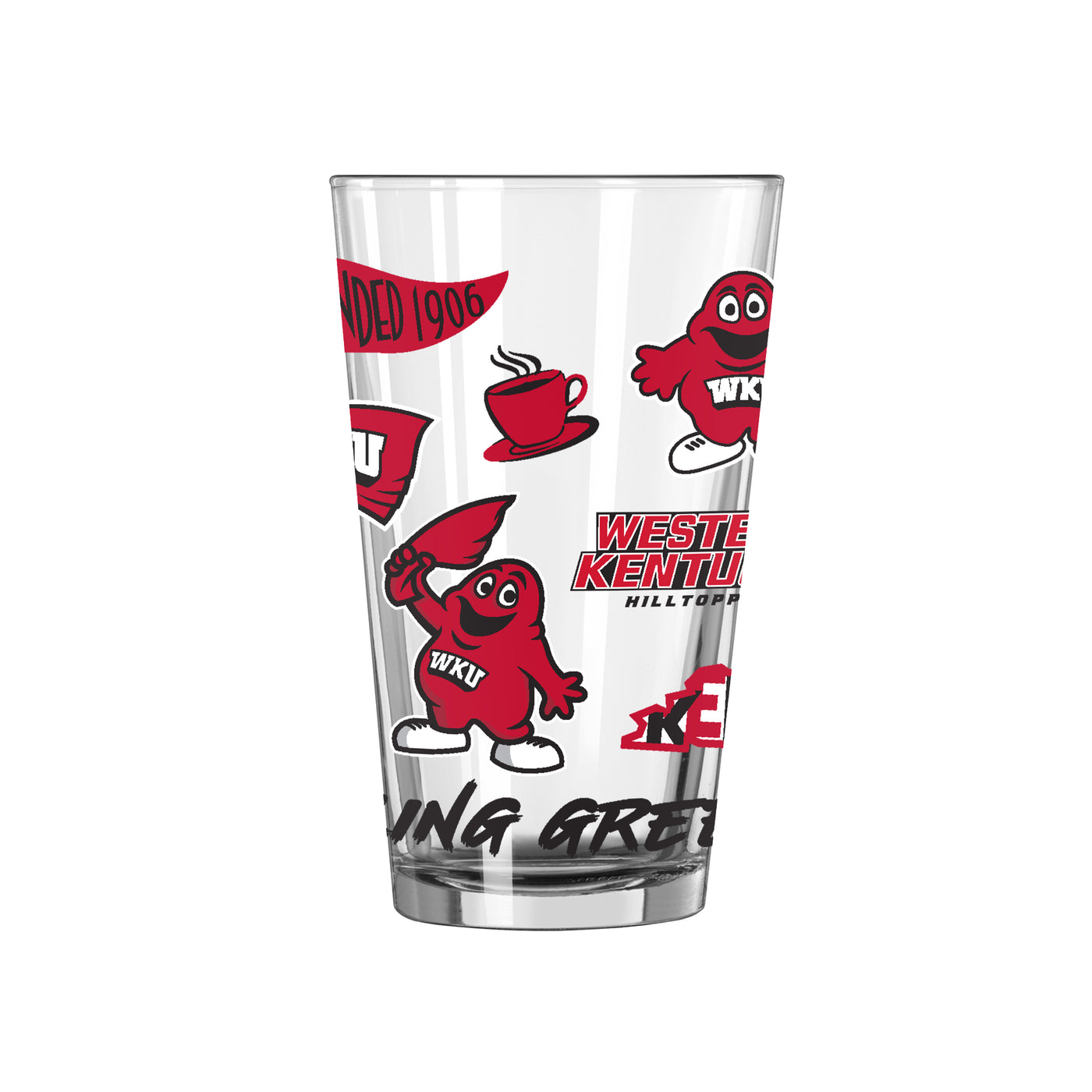 Western Kentucky 16oz Native Pint Glass