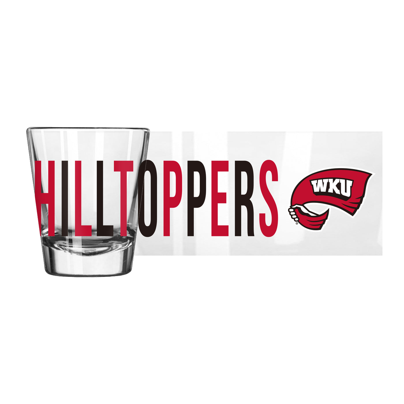 Western Kentucky 2oz Overtime Shot Glass