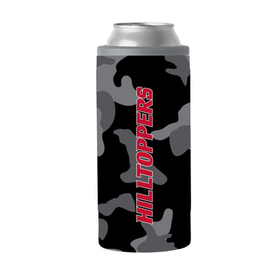 Western Kentucky Black Camo 12oz Slim Can Coolie
