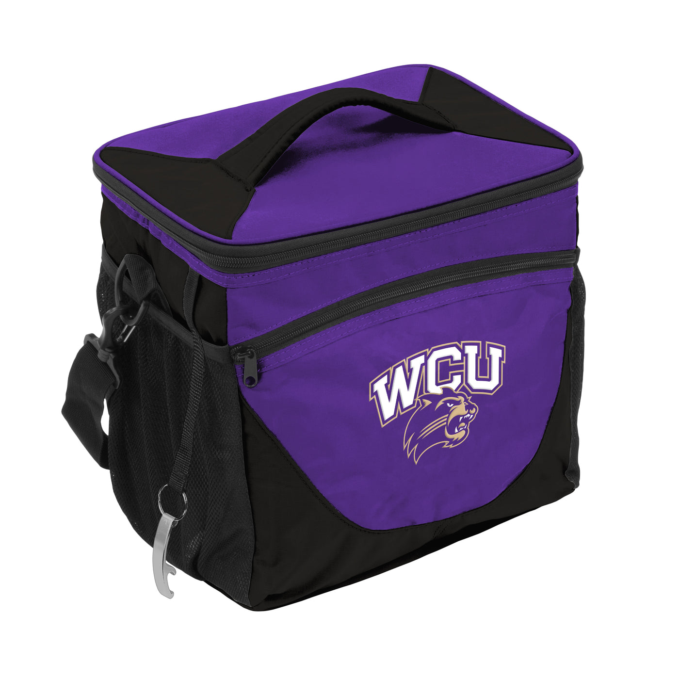 Western Carolina Purple 24 can cooler f/ Primary Logo