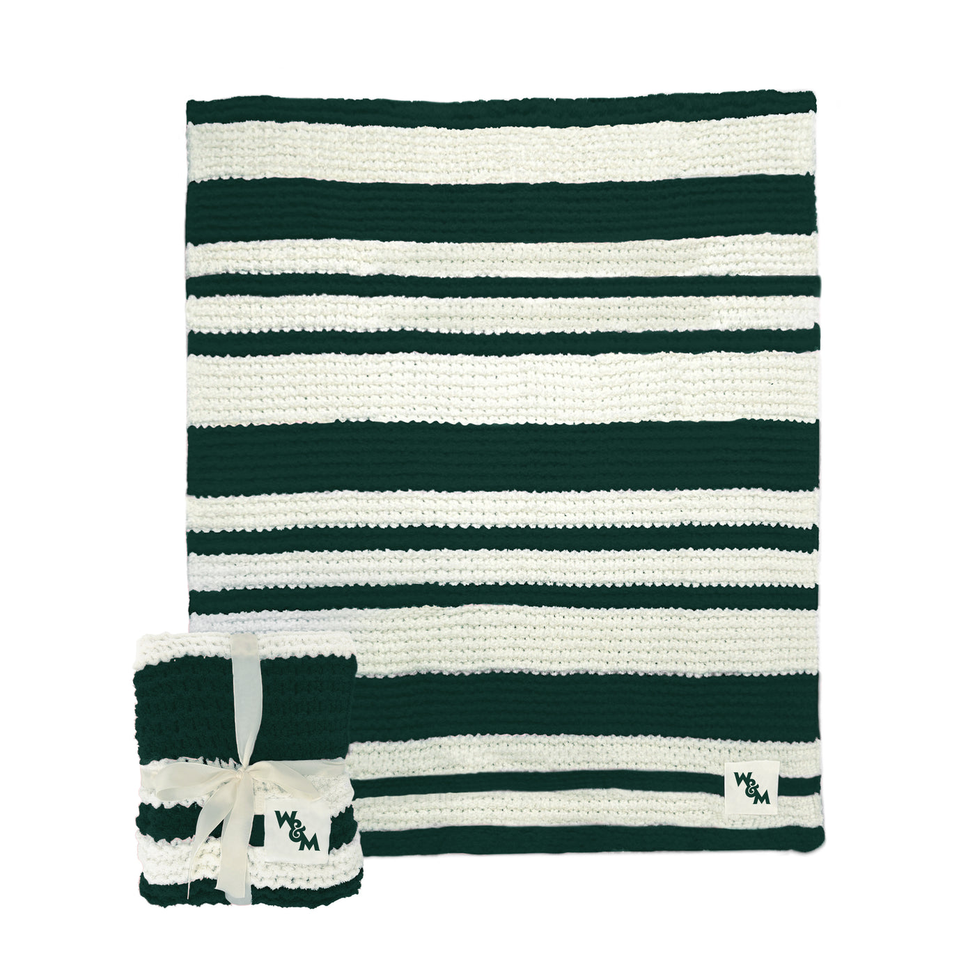 Willam and Mary Cable Knit Throw 50x60