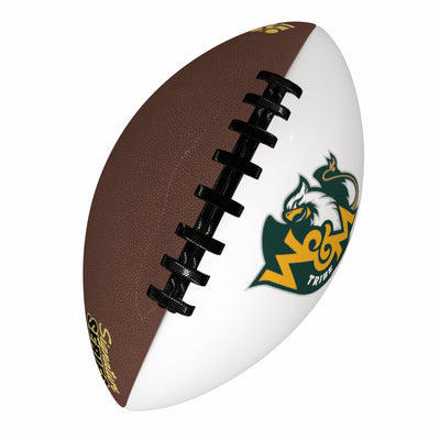 William and Mary Composite Brown Full Size Autograph Football