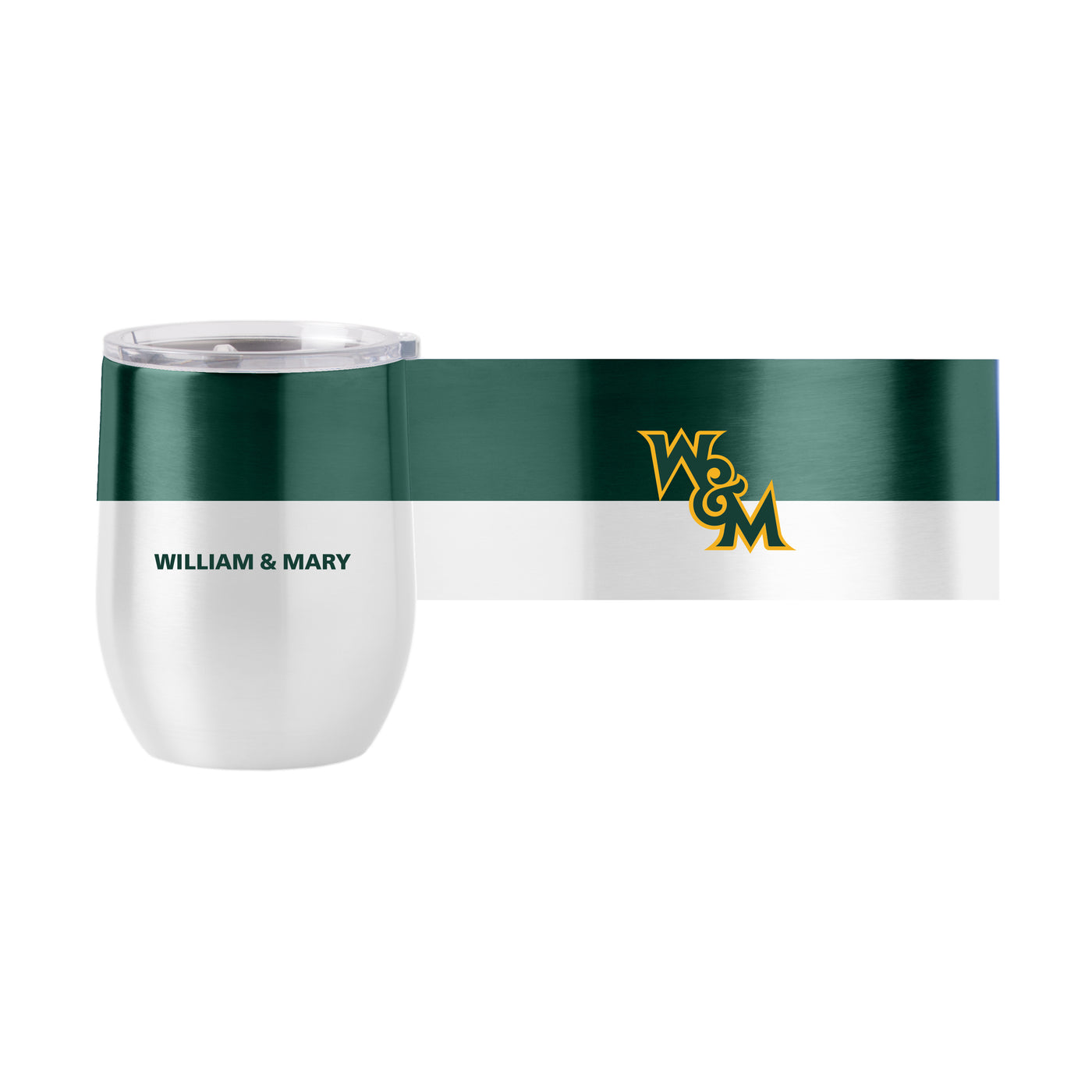 Willam and Mary 16oz Colorblock Stainless Curved Beverage