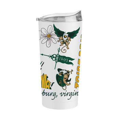 Willam and Mary 20oz Native Powder Coat Tumbler