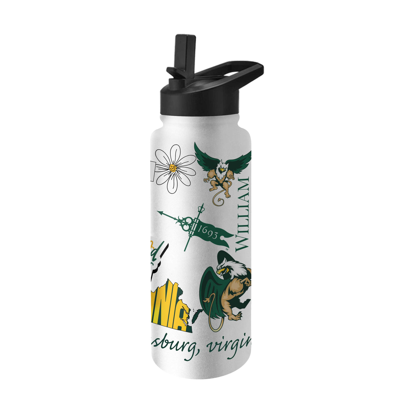 Willam and Mary 34oz Native Quencher Bottle