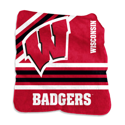 Wisconsin Raschel Throw - Logo Brands