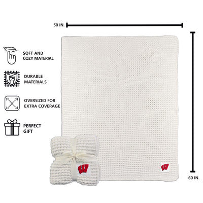 Wisconsin Cable Knit Throw 50x60