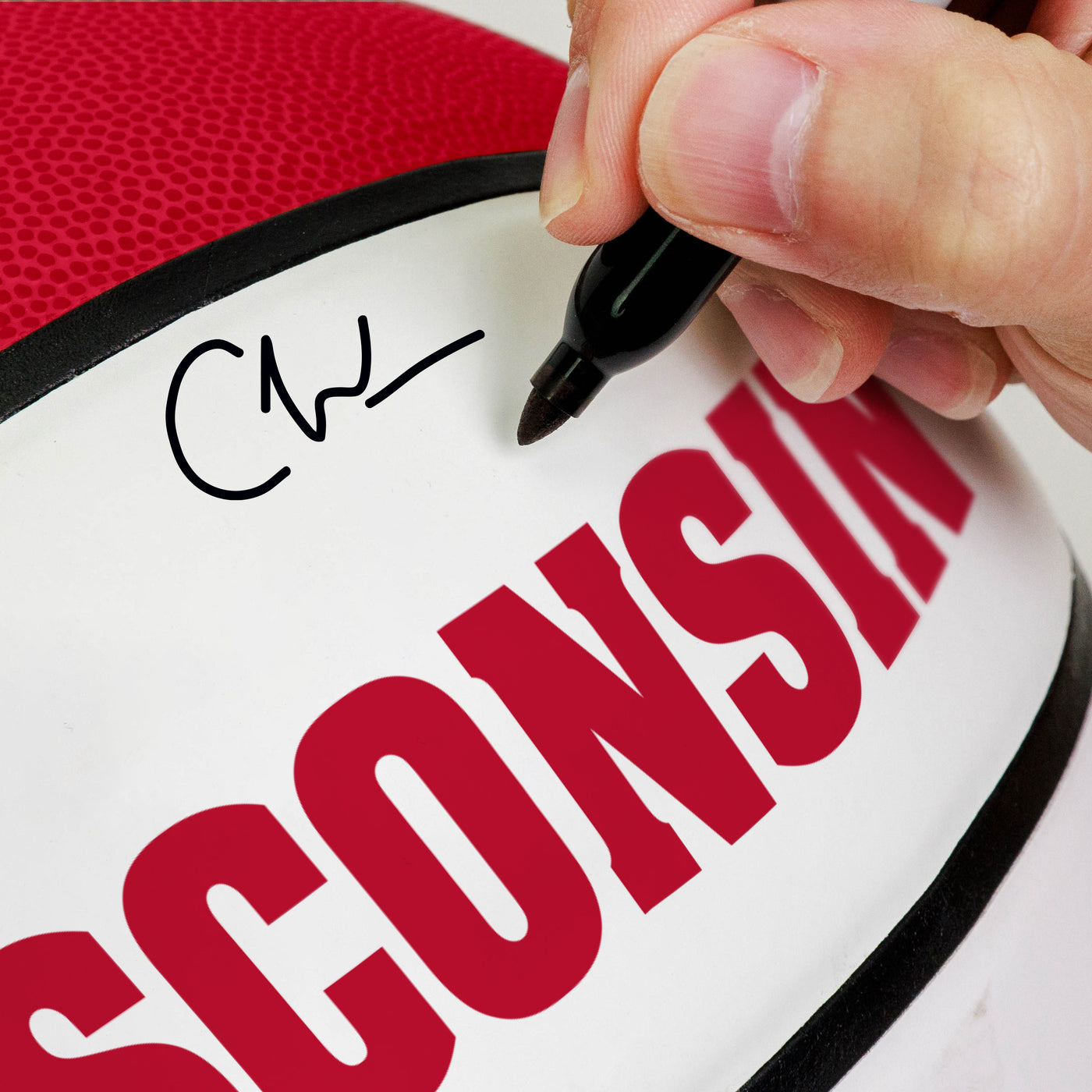 Wisconsin Official-Size Autograph Basketball