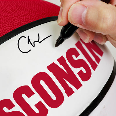 Wisconsin Official-Size Autograph Basketball