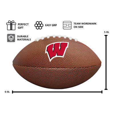 Wisconsin Mini Size Composite Football