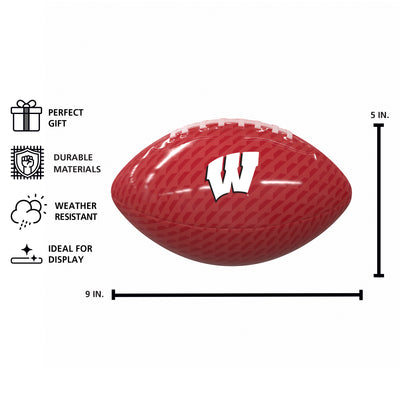 Wisconsin Mini Gameday Size Glossy Football