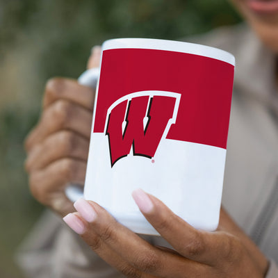 Wisconsin Colorblock 15 Oz Sublimated Mug