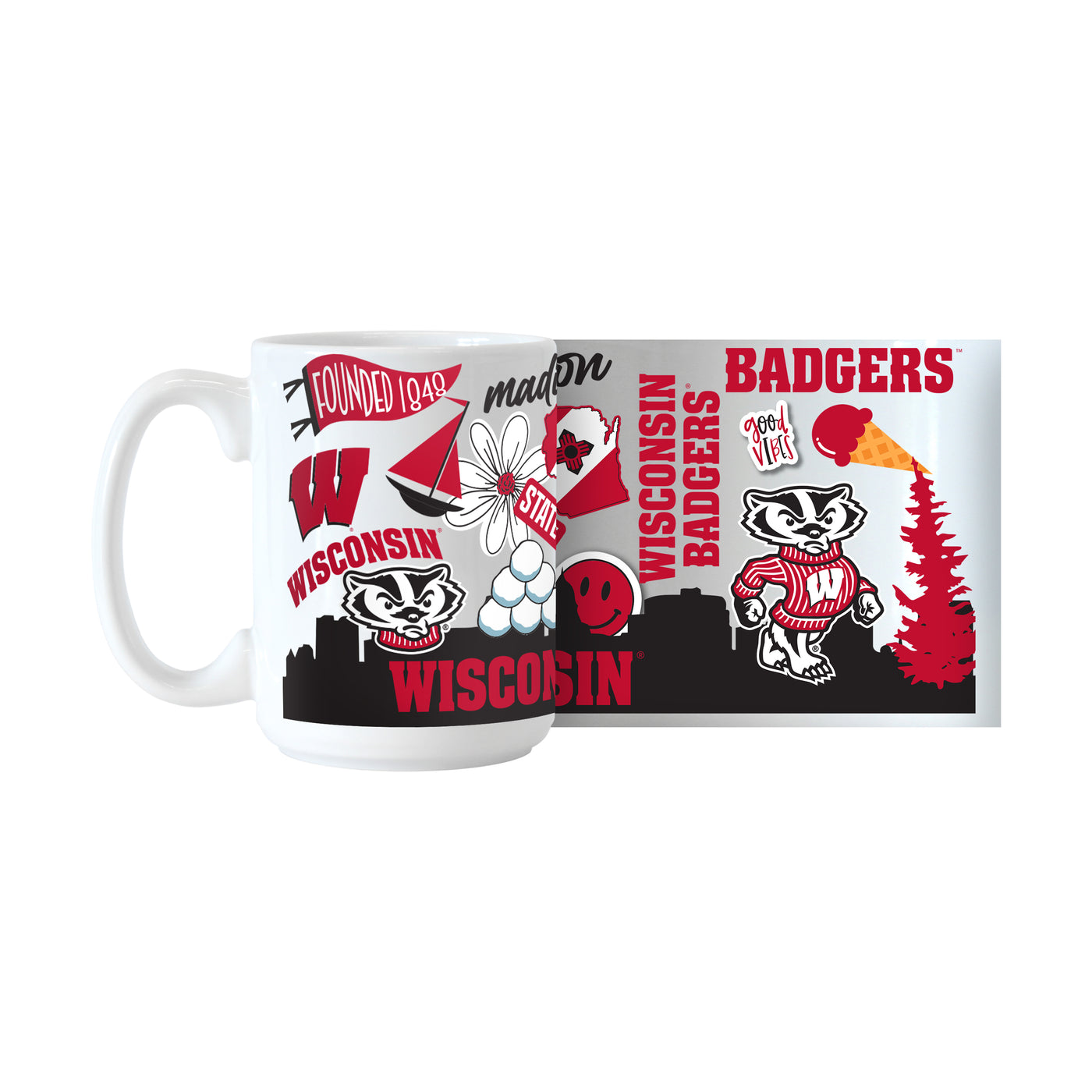 Wisconsin 15oz Native Sublimated Mug