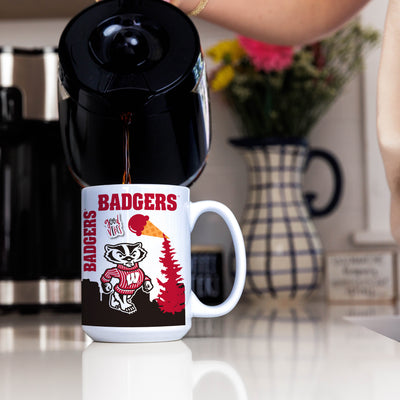Wisconsin 15oz Native Sublimated Mug - Logo Brands