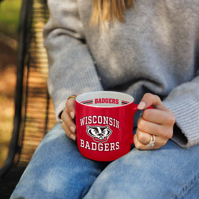 Wisconsin 15oz Stripe Mug