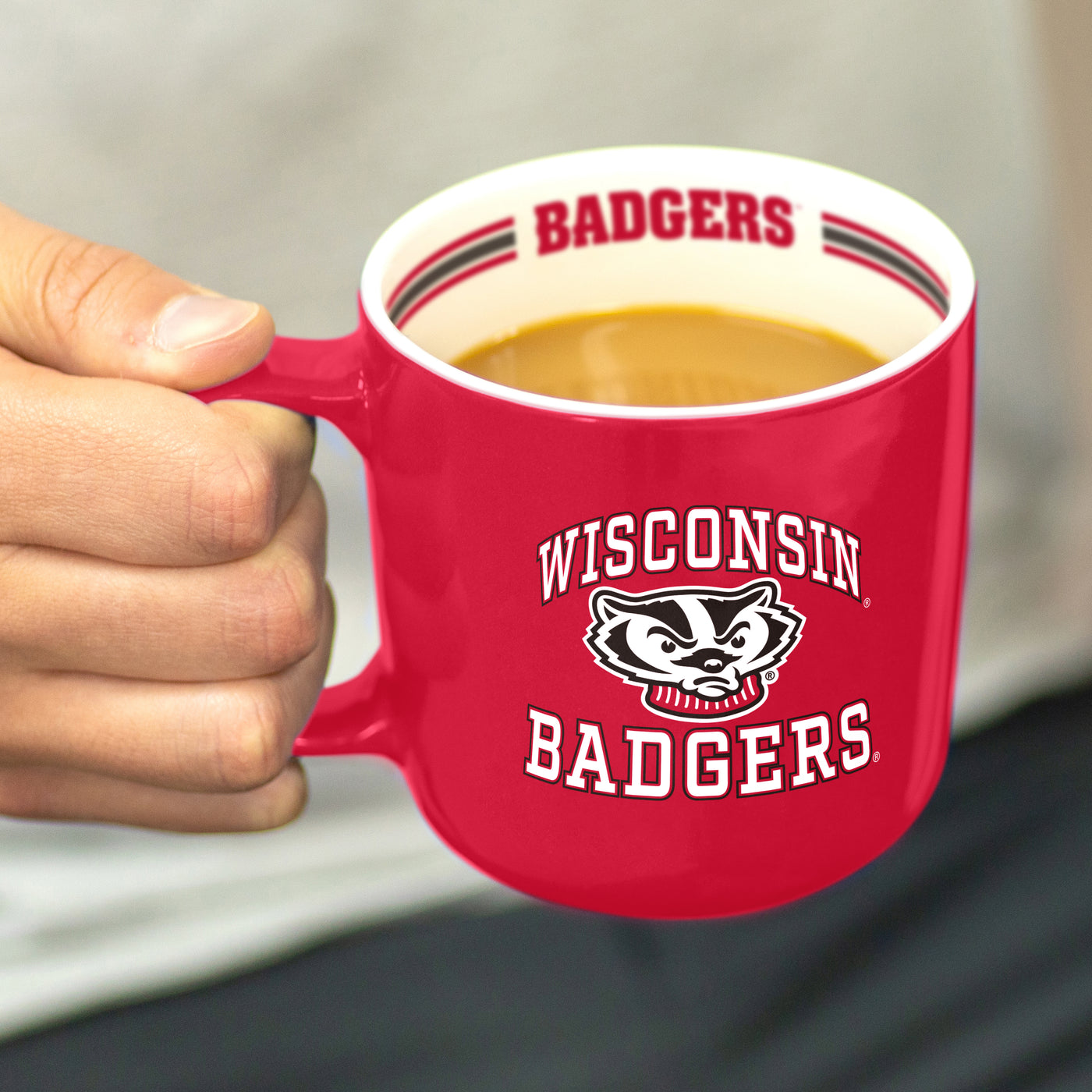 Wisconsin 15oz Stripe Mug