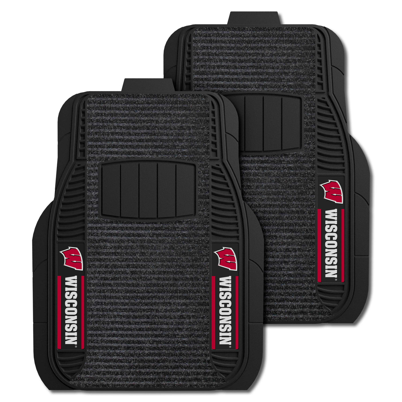 University of Wisconsin 2-pc Deluxe Car Mat Set