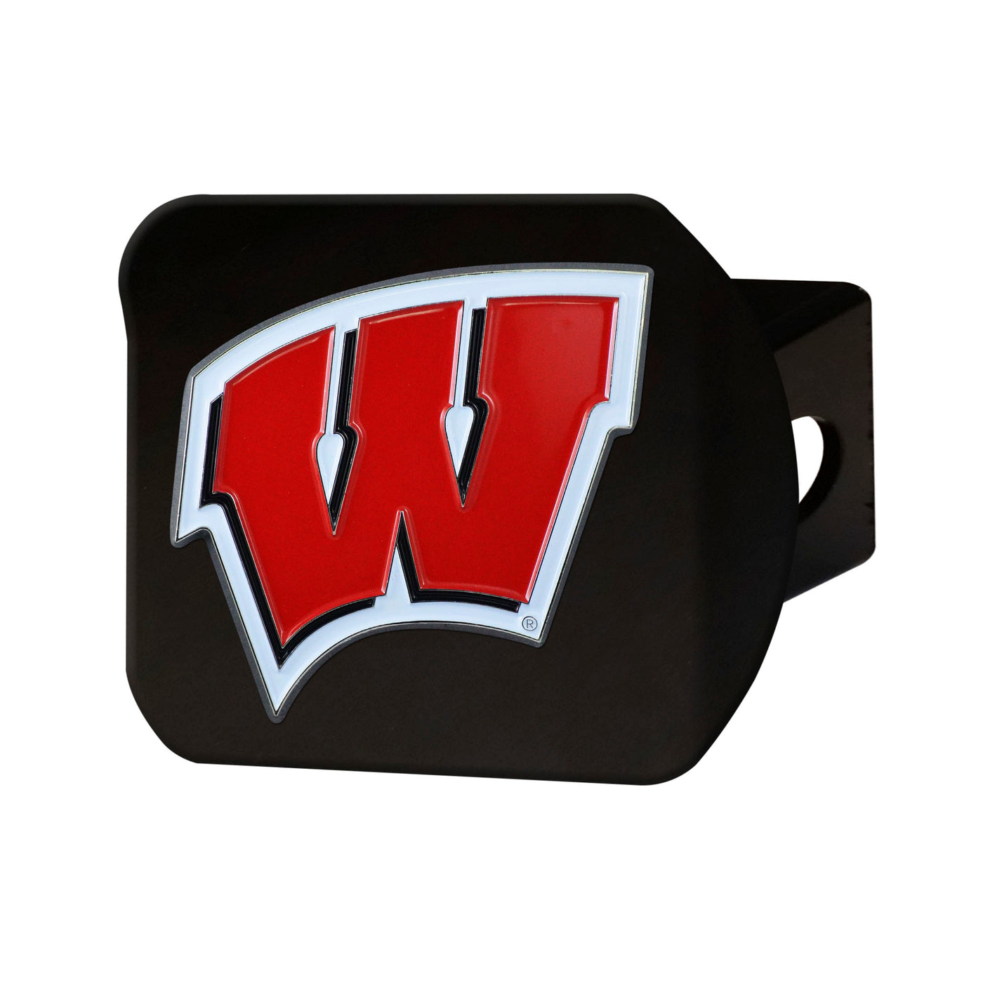 University of Wisconsin Color on Black Hitch Cover