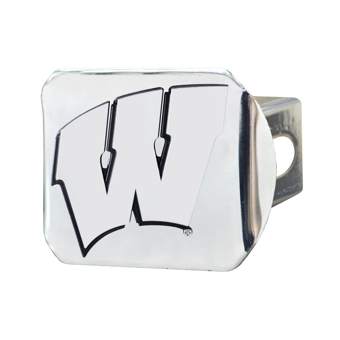 University of Wisconsin Chrome on Chrome Hitch Cover