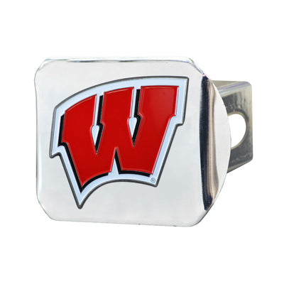 University of Wisconsin Color on Chrome Hitch Cover
