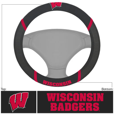University of Wisconsin Steering Wheel Cover