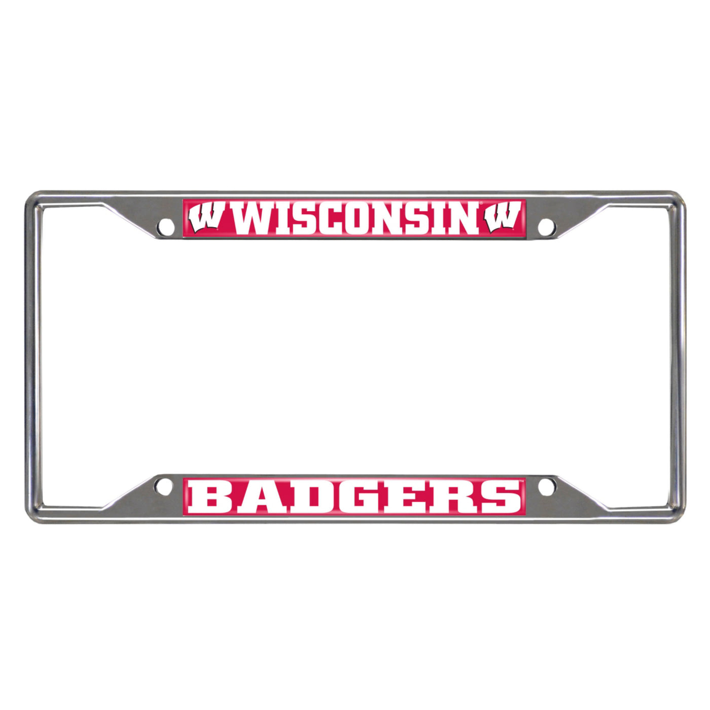 University of Wisconsin Chrome License Plate Frame