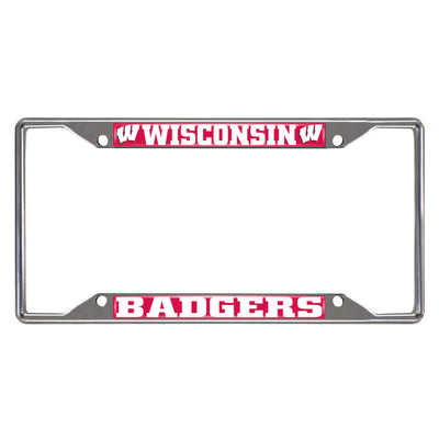 University of Wisconsin Chrome License Plate Frame