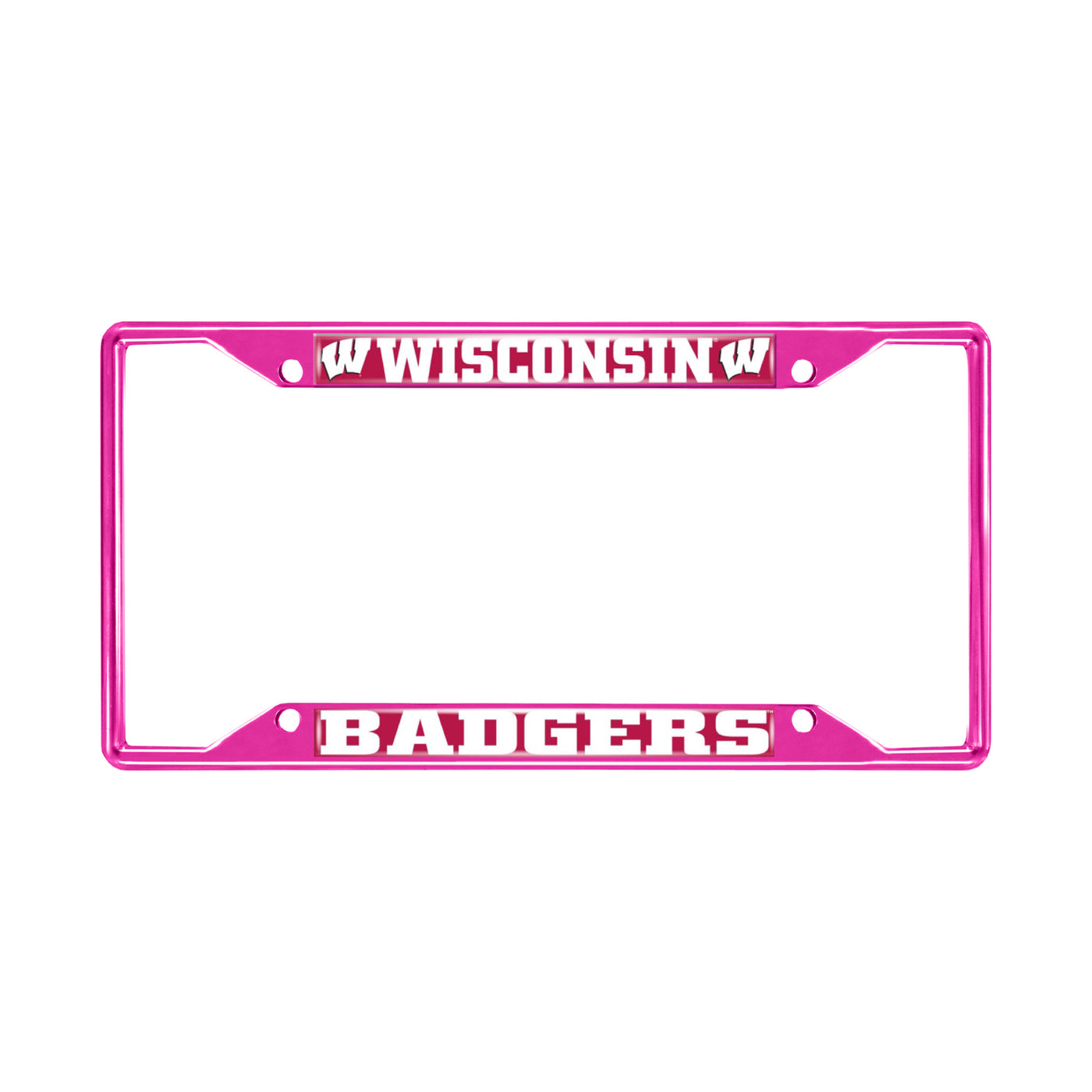 University of Wisconsin-Pink License Plate Frame