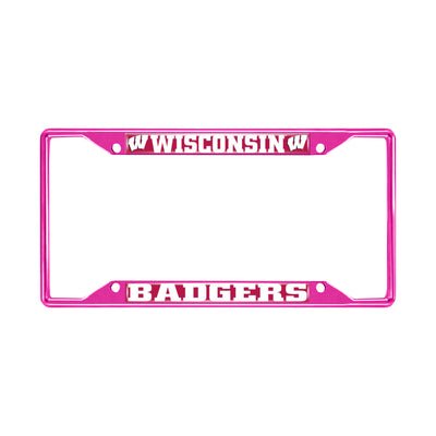 University of Wisconsin-Pink License Plate Frame