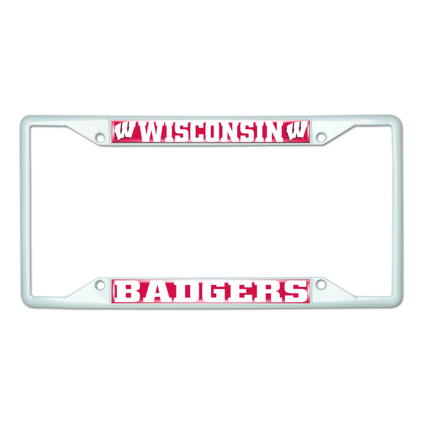University of Wisconsin-White License Plate Frame