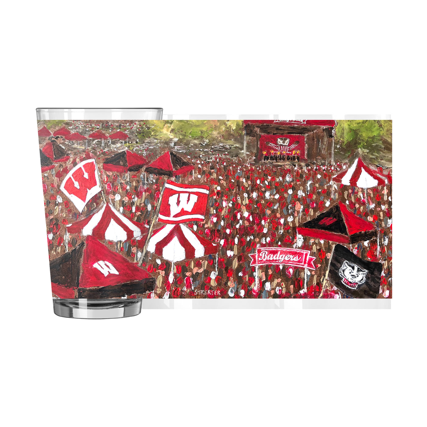 Wisconsin 16oz Collector Pint Glass