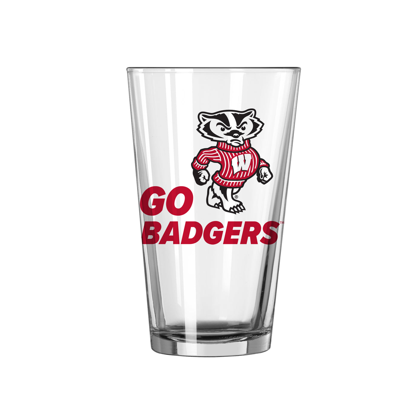 Wisconsin 16oz Slogan Pint Glass