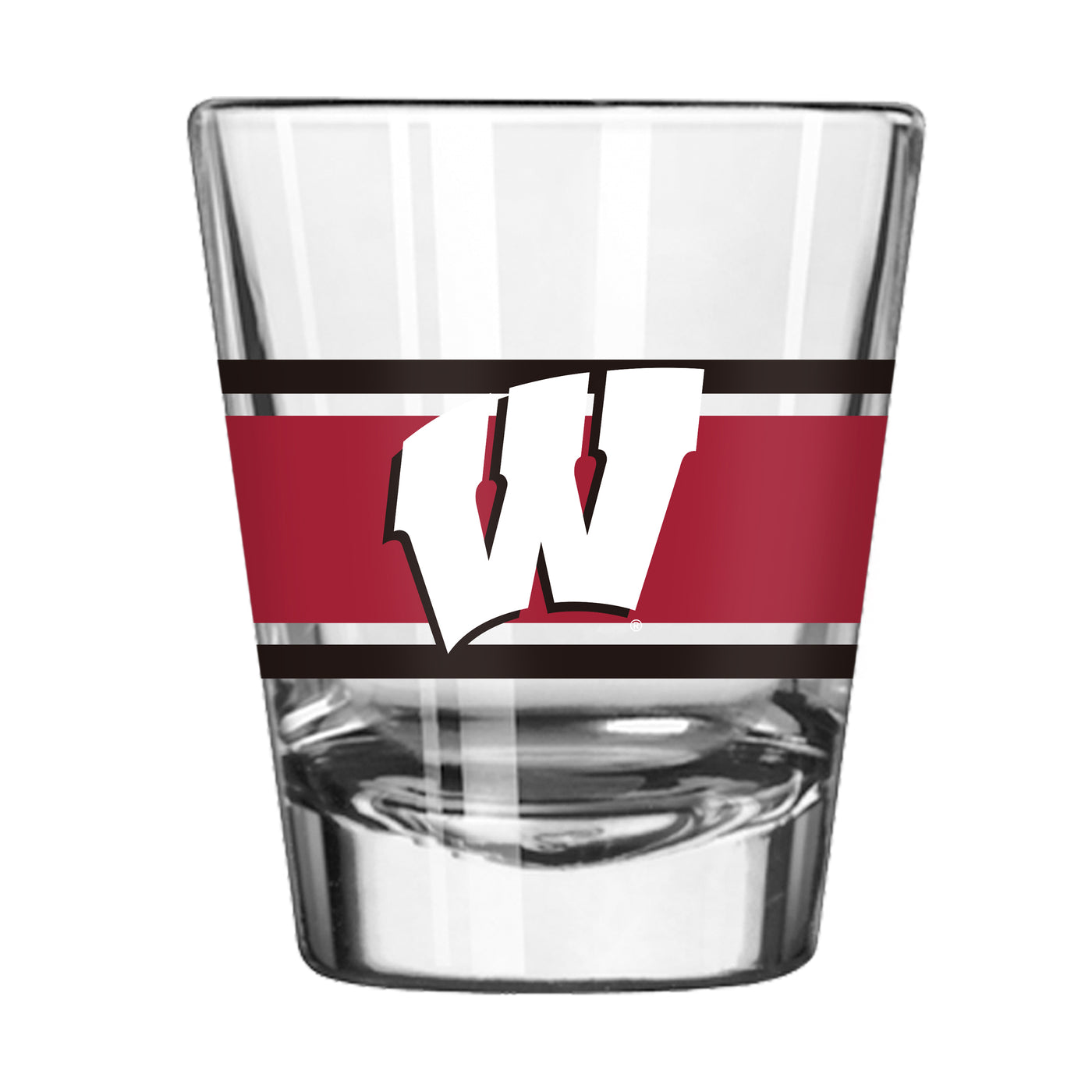 Wisconsin 2oz Stripe Shot Glass