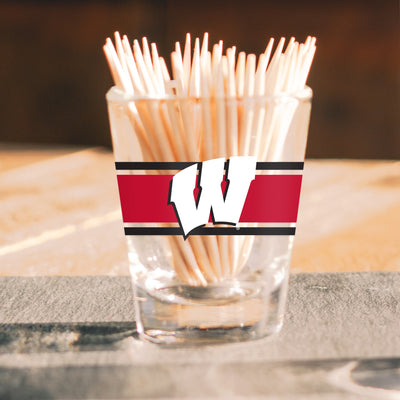 Wisconsin 2oz Stripe Shot Glass