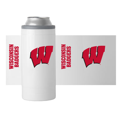 Wisconsin Gameday 12oz Slim Can Coolie
