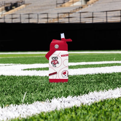 Wisconsin 12oz Mascot SS Kids Bottle