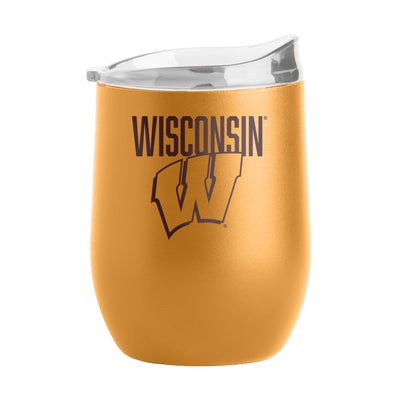 Wisconsin 16oz Huddle Powder Coat Curved Beverage