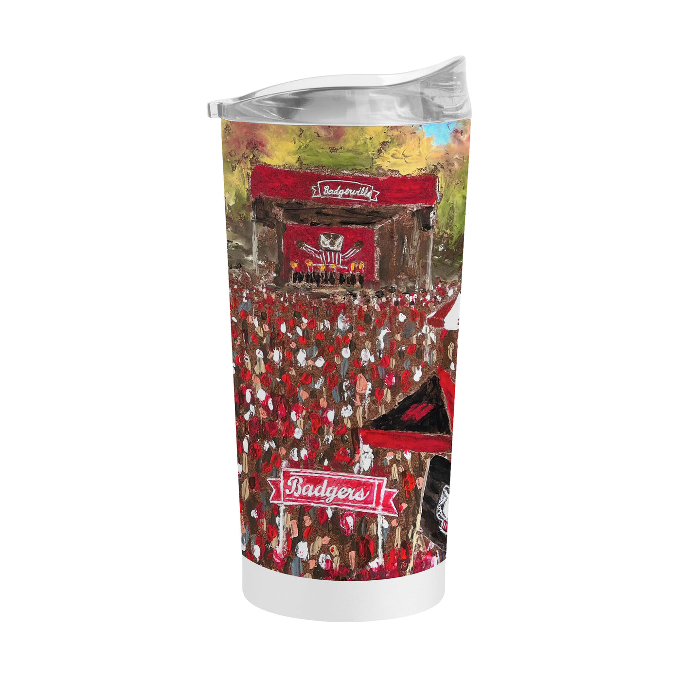 Wisconsin 20oz Collector Powder Coat Tumbler