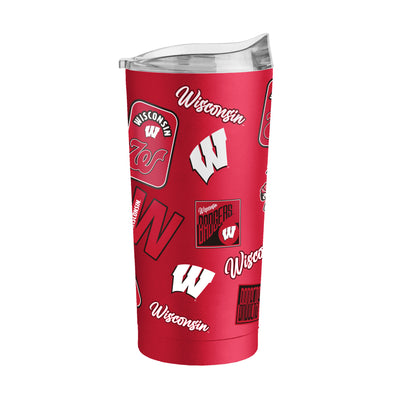Wisconsin 20oz Dreamweave Powder Coat Tumbler
