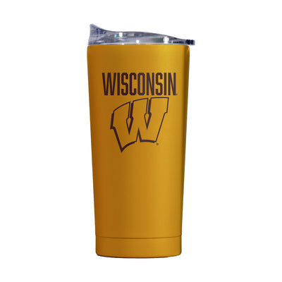 Wisconsin 20oz Huddle Powder Coat Tumbler - Logo Brands