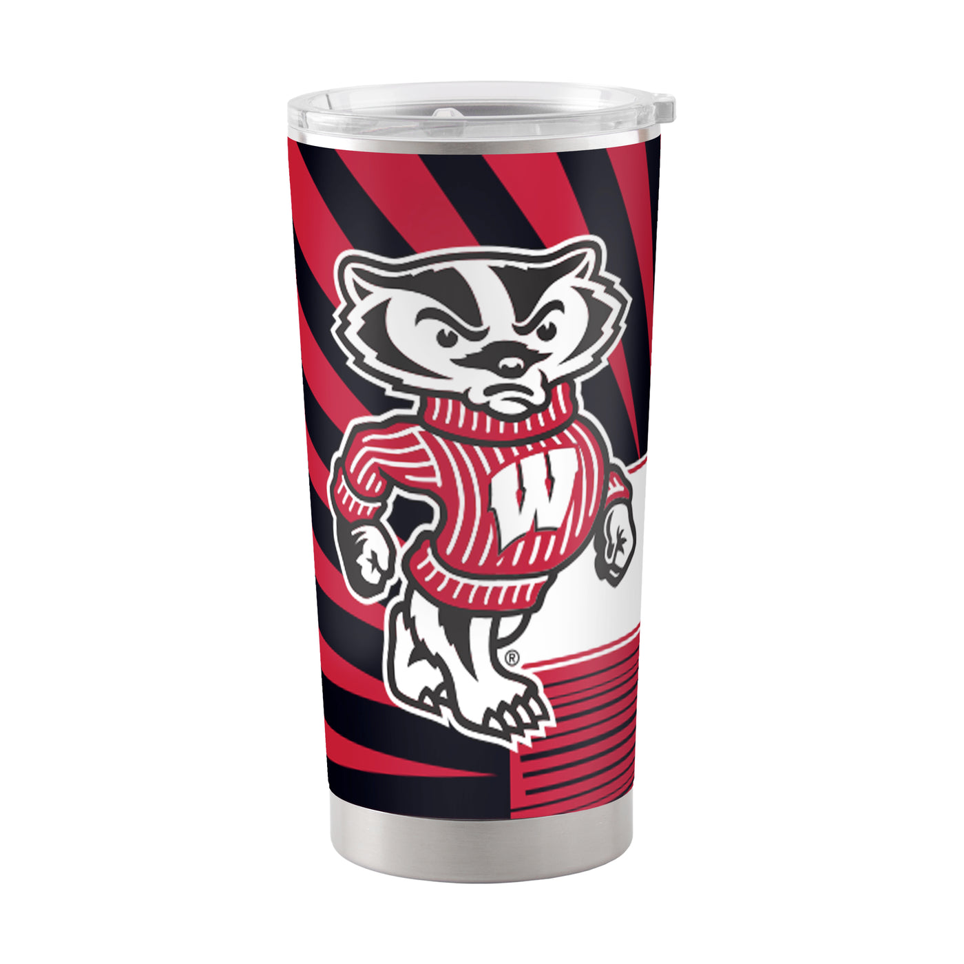 Wisconsin 20oz Mascot Stainless Tumbler