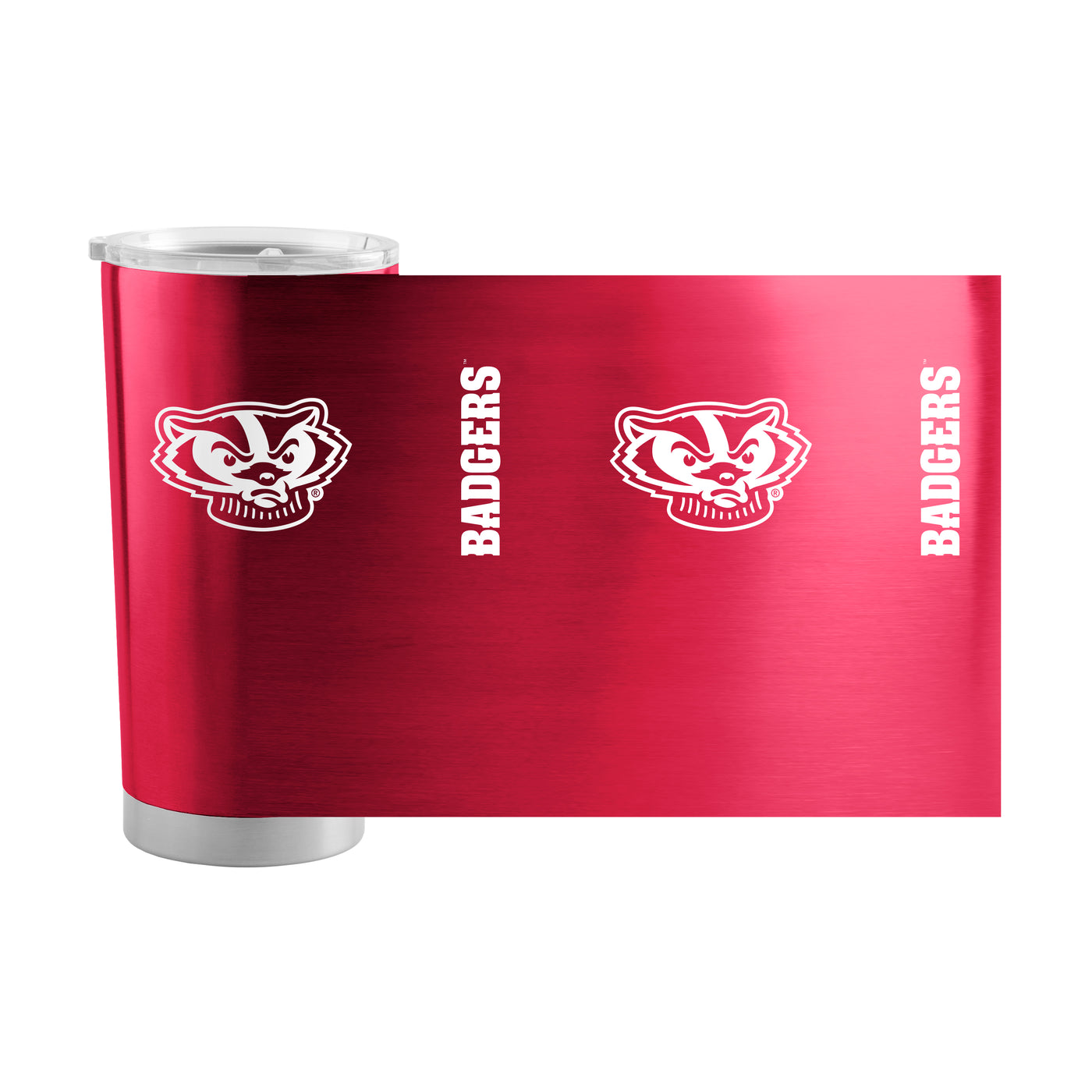Wisconsin 1 Color 20oz Gameday Stainless Tumbler