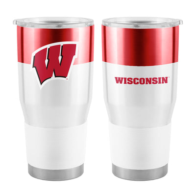 Wisconsin 30oz Colorblock Stainless Tumbler - Logo Brands