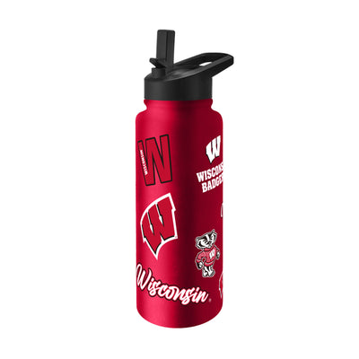Wisconsin 34oz Dreamweave Quencher Bottle
