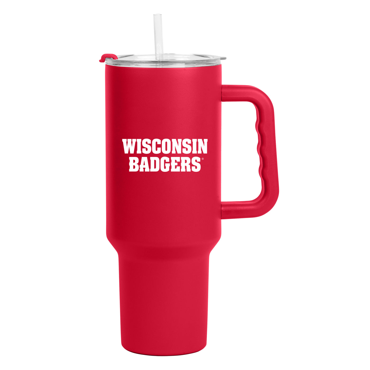 Wisconsin 40oz Flipside Powder Coat Tumbler - Logo Brands