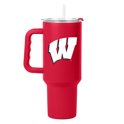 Wisconsin 40oz Flipside Powder Coat Tumbler - Logo Brands